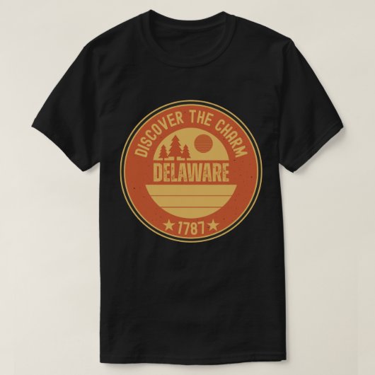 T-shirt Delaware First State - DE racines d'État (Design devant)