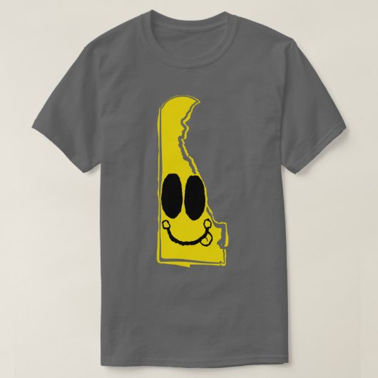 T-shirt Delaware Happy Face avec la langue sort (Design devant)