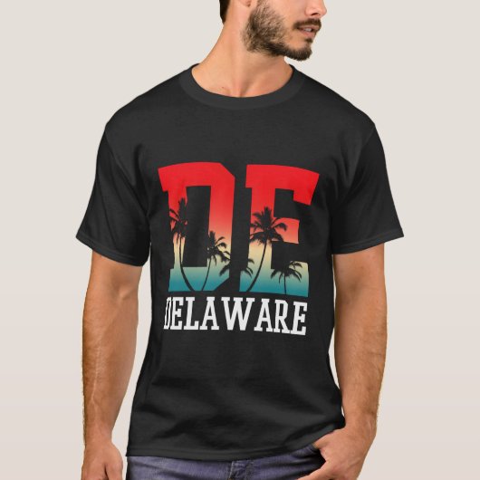 T-shirt Delaware Palm Tree De (Devant)