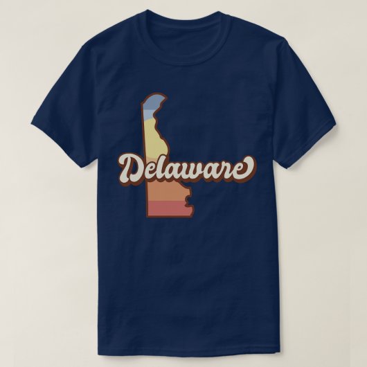 T-shirt Delaware Retro (Design devant)