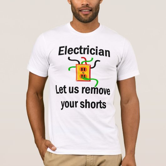 T-shirt d'électricien (Devant)