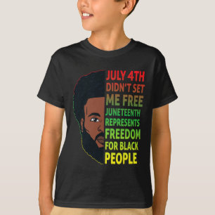 T-shirt Délégué du 19e Roi Noir Hommes Africains de Libert