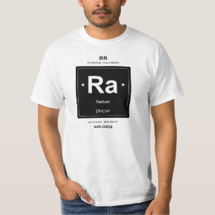 T-shirt d'élément chimique de radium avec