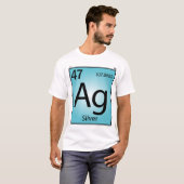 T-shirt d'élément de l'argent (AG) - avant (Devant entier)