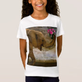 T-shirt d'éléphant de la jungle de la fille (Devant)