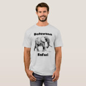 T-shirt d'éléphant de safari du Botswana (Devant entier)