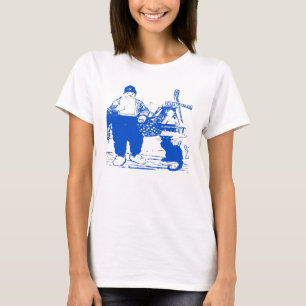 T-shirt Delft Blue, Dutch Boy and Cat