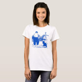 T-shirt Delft Blue, Dutch Boy and Cat (Devant entier)