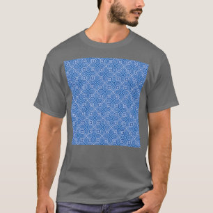 T-shirt Delft Blue Op Art Motif