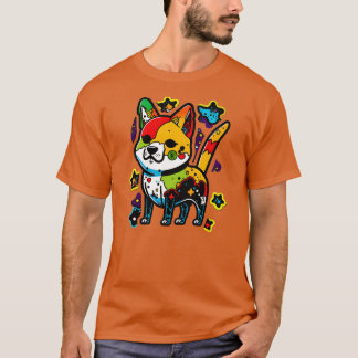 T-shirt Délicat Zombie Shiba Inu toon pour Chien et SciFi
