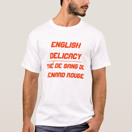 T-shirt Délicatesse anglaise (Devant)