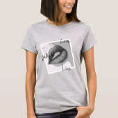 T-shirt Délice Amour Lèvres Vivantes (Devant)