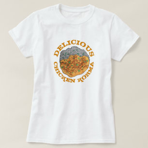 T-shirt Délicieux poulet Korma cuisine indienne