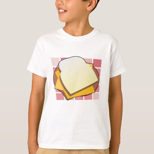T-shirt Délicieux sandwich au fromage Fun Food (Devant)