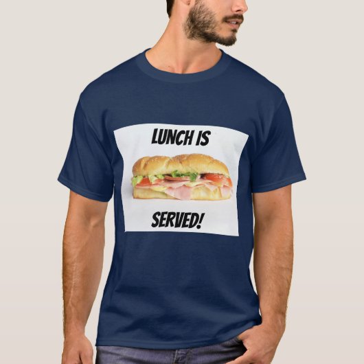 T-shirt Délicieux sandwich de jambon et fromage (Devant)