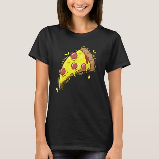 T-shirt delicious Piece of Pizza Fast Food Stone Oven (Devant)