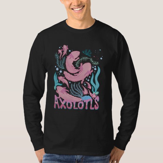 T-shirt Delightful Cheerful Axolotl Quote (Devant)