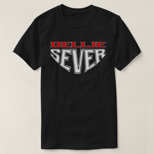T-shirt Delije Sever - Rouge et Blanc  (Design devant)