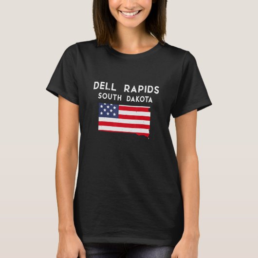 T-shirt Dell Rapids South Dakota USA State America Travel (Devant)