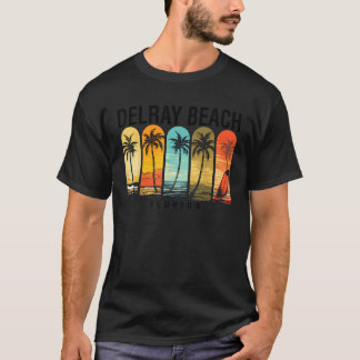T-shirt Delray Beach Floride Hommes Beach Rider Femmes