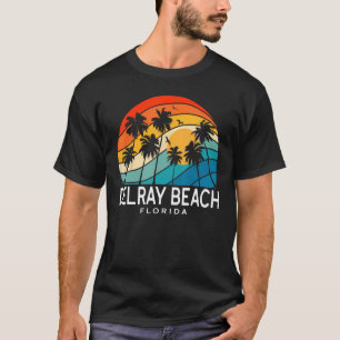 T-shirt Delray Beach Floride Palm Tree Tropical Beach Souv