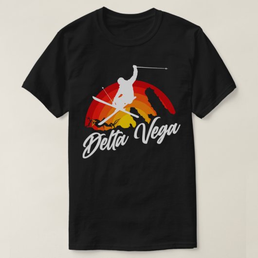 T-shirt Delta de ski Vega (Design devant)