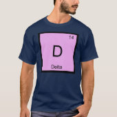T-shirt Delta Nom Chimie Élément Table périodique (Devant)