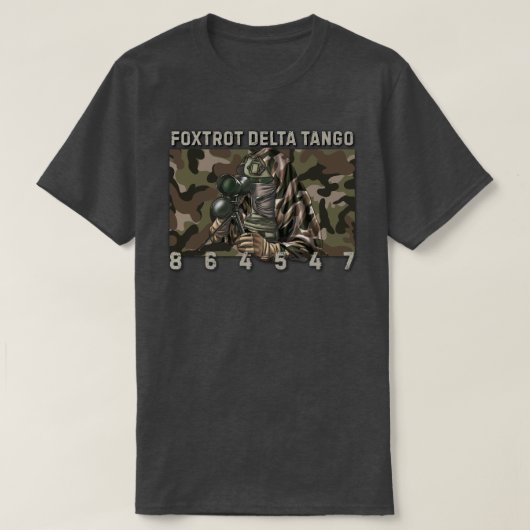 T-shirt Delta Tango Foxtrot 864547 (Design devant)