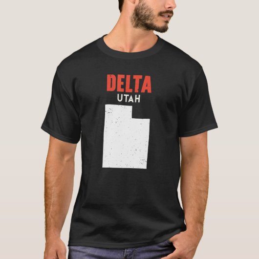 T-shirt Delta Utah USA State America Voyage Utahan (Devant)