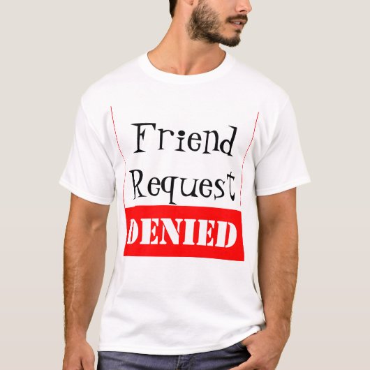 T-shirt Demande d'ami NIÉE (Devant)