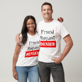 T-shirt Demande d'ami NIÉE (Unisexe)