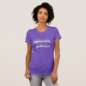 T-shirt Demande d'avis petite amie wf (Devant entier)