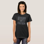T-shirt Demande Freedom Pro Gun AR15 USA Flag 2nd Amendmen (Devant entier)