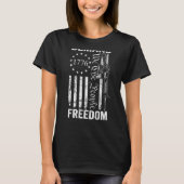 T-shirt Demande Liberté Nous Le Peuple AR15 Pro Gun SUR LE (Devant)