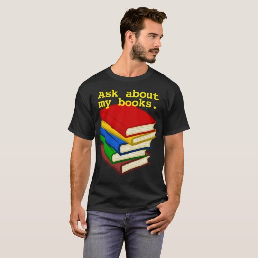 T-shirt Demander mes livres (Devant entier)