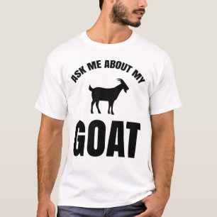 T-shirt Demander-Moi À Propos De Ma Chèvre