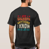 T-shirt Demandez à grand-père tout ce que je connais beauc (Dos)