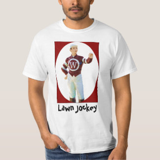 T-shirt Demandez au jockey de pelouse ce qui est sur son