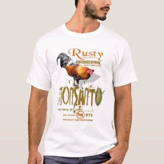 T-shirt demandez juste rouillé