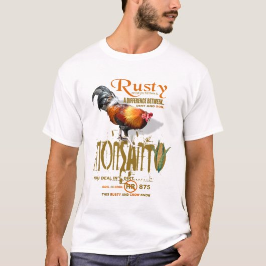 T-shirt demandez juste rouillé (Devant)