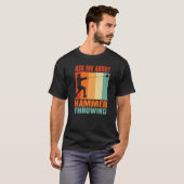 T-shirt Demandez-moi à propos de lancer de marteau   (Devant entier)