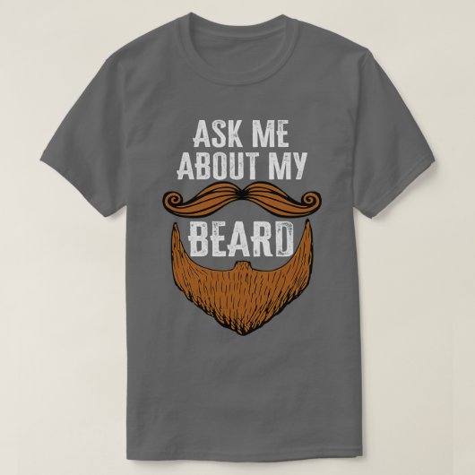 T-shirt Demandez-moi à propos de ma barbe Funny Beard bébé (Design devant)