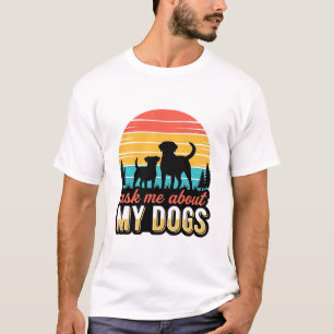 T-shirt Demandez-moi à propos de mon design vintage pour l