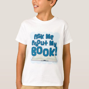 T-shirt Demandez-Moi À Propos De Mon Livre ! Style amusant
