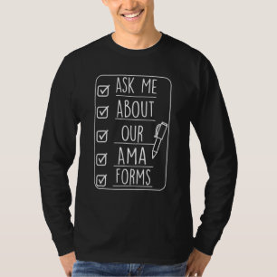 T-shirt Demandez-Moi À Propos De Notre Ama Forms Healthcar