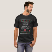 T-shirt Demandez-moi à propos de Santas Comptable de flux (Devant entier)