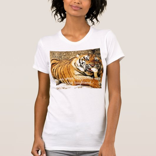 T-shirt Demandez-moi avec ce qui s'est produit… (Devant)