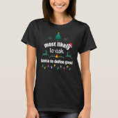 T-shirt Demandez très probablement à Père Noël de définir  (Devant)