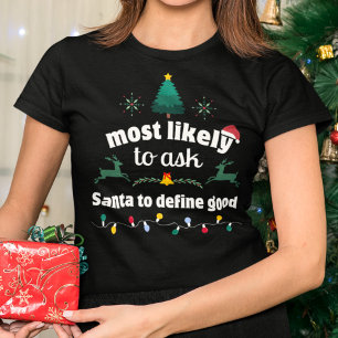 T-shirt Demandez très probablement à Père Noël de définir 