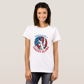T-shirt Démarche assurée de lama de volée (Devant entier)